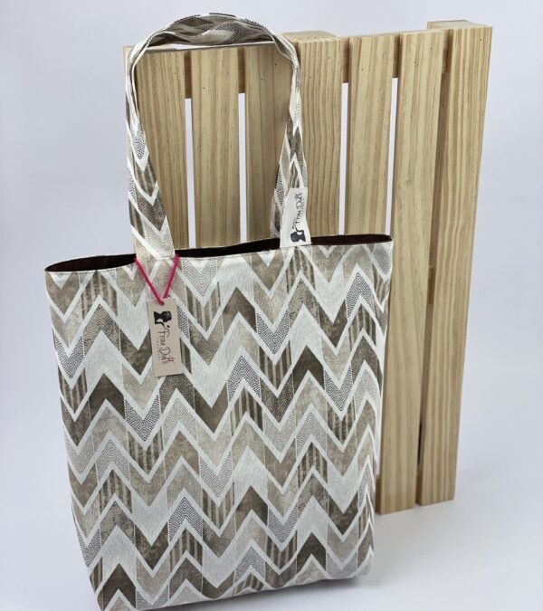 Shopper "Zick-Zack - Braun"