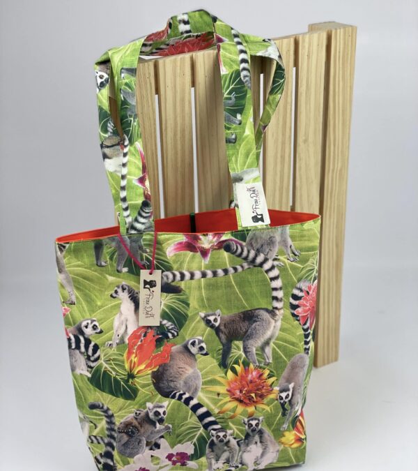 Shopper "Lemuren - Orange"